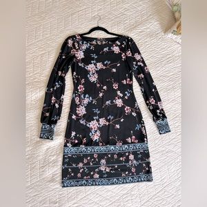Cherry Blossom Black Dress